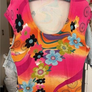Floral Multicolor Women's Top